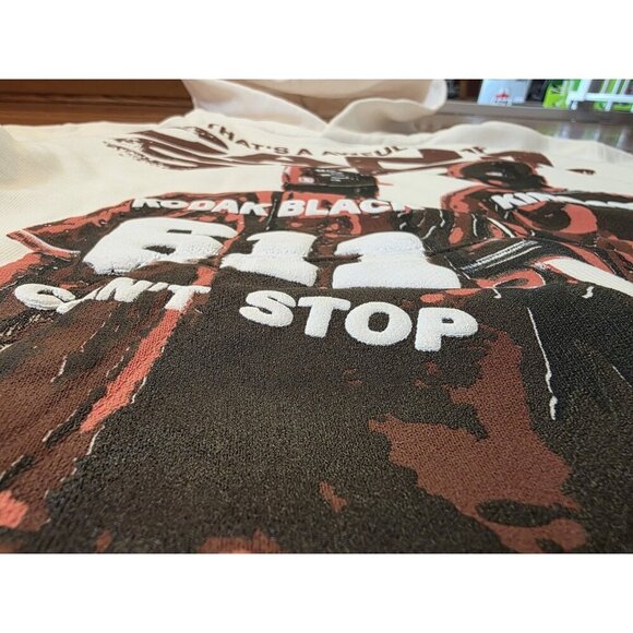 That's A Awful Lot of Cough Syrup Hoodie Mens Sz S Cant Stop Wont Stop Bad Boy - Picture 4 of 11